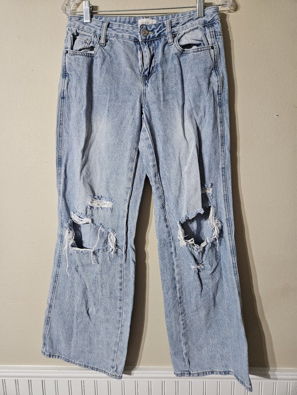 Pac Sun Wide Leg Baggy Distressed Jeans Size 26